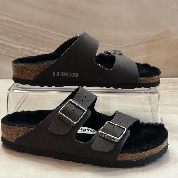 Birkenstock Arizona Shearling Sandal - Women's NWT 36W4 - Picture 2 of 5
